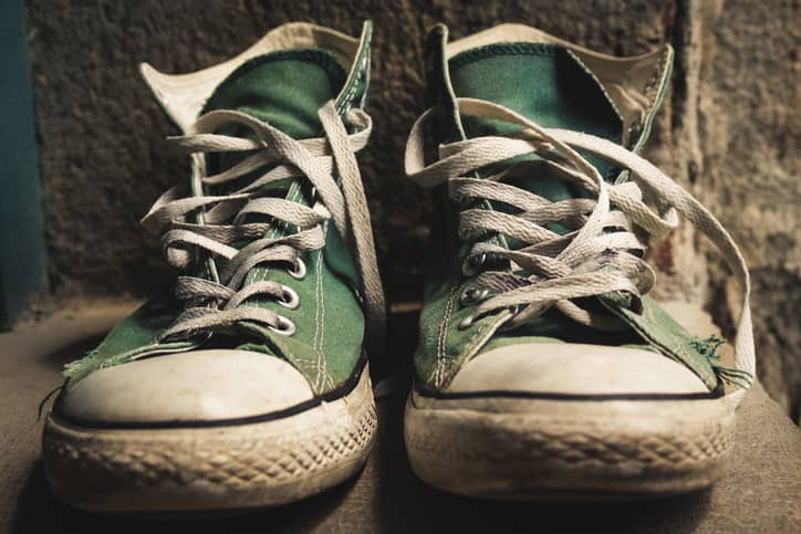 Old smelly converse shoes